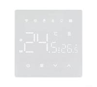 Termostato de caldera montado en la pared Pantalla LED blanca (calefacción | para control remoto de aplicación Tuya, soporte de voz, monitoreo en tiempo real, para programación de nergética