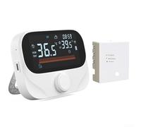 Termostato de caldera RF, termostato inteligente de caldera montado en la pared, con receptor, WiFi + RF App Controlado termostato inalámbrico (WiTH3)