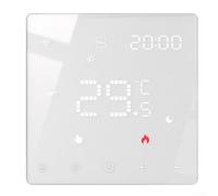 Termostato de calefacción de suelo con conectividad, estadística semanal programable por voz para sistemas de calefacción por suelo radiante eléctricos y de agua, (WZEH)