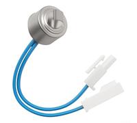 Termostato de descongelación para refrigerador, interruptor de control de temperatura de plástico y metal de 0.973 x 1.08 pulgadas, adecuado para Electrolux