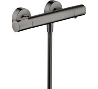 hansgrohe AXOR Citterio M Termostato de ducha de superficie, 1 consumidor, 34635330, Color: Cromo negro pulido