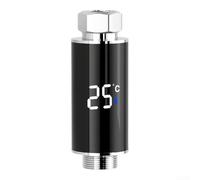 Termostato de ducha inteligente con pantalla LED de 0 a 99 grados Celsius para un control preciso de la temperatura del agua