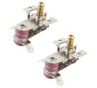 Termostato de Horno eléctrico T250, 250V, 16A, KST-168, Controlador de Temperatura de 100-250 ℃ con Orificio de Tornillo M4, Interruptor de Temperatura de Media Vuelta, 2 uds.