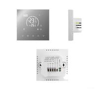 Termostato de panel de control montado en la pared para calefacción eléctrica de suelo y caldera, con opciones de horario programables, seguridad de bloqueo infantil y compatibilidad con múltiples