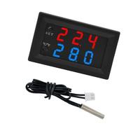 Termostato de pantalla para equipos de laboratorio, controlador de temperatura profesional, controlador de temperatura de doble pantalla