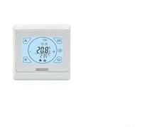 Termostato de pantalla táctil para sistemas de calefacción por suelo radiante, modelo blanco programable con sensores integrados y externos, mecanismo de seguridad de temperatura (16 A)
