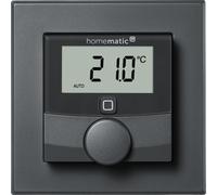 Termostato de pared Homematic IP con sensor de humedad, color antracita HmIP-WTH-A