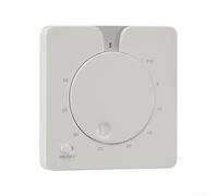 Termostato de pared no programable 16A Controlador mecánico de habitación con calefacción por suelo radiante rotatorio para sistemas de calefacción de piso eléctrico Interruptor manual Blanco