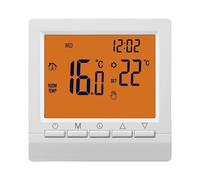 Termostato de programación semanal con pantalla LCD, termostato semanal inteligente, controlador de caldera alimentado por pilas, regulador de temperatura de horno de gas montado en la pared, unidad