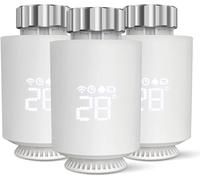 Termostato de radiador inteligente Wi-FI, termostato inteligente con radiador conectado, control por aplicación, sin necesidad de puerta de enlace, compatible con Alexa y Google Home, programable (3