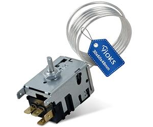 Termostato de repuesto para Danfoss 077B3642, tubo capilar de 4 x 6,3 mm, para frigorífico y congelador