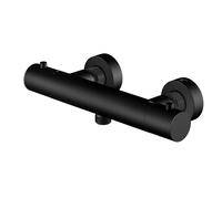 Termostato de superficie Steinberg serie 340, para ducha, control de temperatura y caudal, 3403200S, Color: Negro Mate
