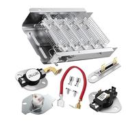 Termostato Del Elemento Calefactor De La Secadora 279838 279816 3977767 3392519 3387134 Pieza De Reparación Del Aparato Del Calentador De Secado, Compatible Con Whirl-pool(Dryer Heating Wire S)
