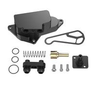 Termostato del refrigerante del motor Adaptador de carcasa del termostato enfriador aceite apto para motores BMW E82 E88 X1 E84 E90 E91 E92 E93 para N54 N55