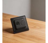 Termostato Digital Calefacción Suelo Sensor Negro Termostato | Doble sensor aluminio interno y externo 3m, rango 5-40°C, precisión 0.5°C, ideal suelo radiante