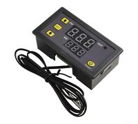 Termostato digital con pantalla LED y sensor impermeable para gestión de temperatura DC 12V