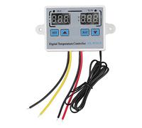 Termostato digital de alta precisión con pantalla, placa de control de temperatura en miniatura con doble pantalla, interruptor regulador de temperatura y humedad para sistemas de