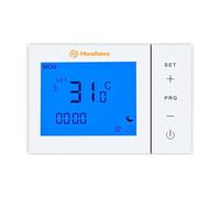Termostato Digital de Batería para Caldera de Gas de 2 Hilos, Cronotermostato de Pared Programable, Pantalla LCD, Fácil Instalación (Baterías No Incluidas, SIN WiFi)
