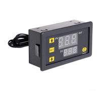 Termostato digital de CA W3230 de doble paquete confiable con sonda de sensor para máquinas de mariscos, congeladores y uso HVAC (110 V-220 V)