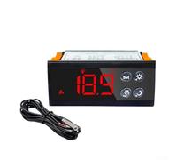 Termostato digital de DC12V, termostato digital con interruptor automático de control de temperatura con sonda impermeable del sensor
