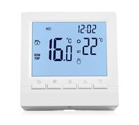 Termostato digital de pared para caldera de gas y calefacción por suelo radiante, programación programable, unidad de controlador de temperatura LCD, bloqueo infantil, función anticongelante, funciona