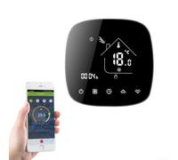 Termostato digital del sitio con la gama 5-35C de la exhibición del LCD | Mando a distancia WiFi, para soporte de aplicación Tuya, programación semanal, compatible con calefacción por suelo de agua