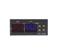 Termostato Digital Higrostato Control de Temperatura y Humedad STC 3028 AC 110V 220V Higrómetro Controlador de Incubadora