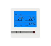 Termostato digital para acondicionador de aire inteligente, pantalla LCD, control de temperatura de alta precisión ± 1 °C, pantalla grande, fácil control de temperatura y velocidad del ventilador