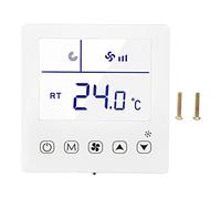 Termostato Digital para Habitaciones, Pantalla LED, Inteligente Termostato Ambiente Programable, 220V función de ventilación precisa controlador de temperatura de aire acondicionado para Hotel en casa
