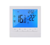 Termostato Digital Programable de 3 A, Controlador Semanal de Temperatura Ambiente para Calefacción Eficiente del Hogar, Luz de Fondo Azul
