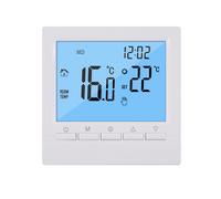 Termostato Digital Programable de 3 A, Controlador Semanal de Temperatura Ambiente para Calefacción Eficiente del Hogar, Luz de Fondo Blanca