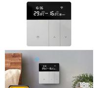 Termostato digital programable para radiador y calefacción por suelo radiante con función de control y monitoreo remoto basado en aplicaciones (i8HGB 16A Wifi)