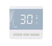 Termostato eléctrico de calefacción de suelo con control inteligente e interfaz fácil de usar para aplicaciones de vapor y sistemas de calefacción comerciales (blanco)