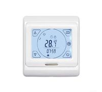 Termostato eléctrico inteligente de calefacción por suelo radiante, controlador de temperatura programable con pantalla táctil con pantalla digital para el hogar