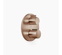 Termostato empotrado Dornbracht con regulación de caudal de tres vías, con función de desconexión, 36427970-42, Color: bronce cepillado