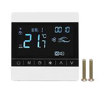 Termostato EVTSCAN, bobina de ventilador LCD, interruptor de Panel de aire acondicionado, controlador de temperatura inteligente para el hogar, 220 V CA
