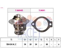 Termostato FACET Refrigerante 80°C Para Opel Antara Chevrolet Epica Lacetti