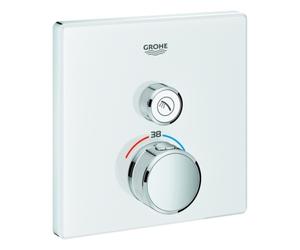 Termostato Grohe Grohtherm SmartControl con una válvula de cierre, pared de color rosa luna blanco, 29153LS0