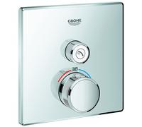 El termostato Grohe Grohtherm SmartControl con una válvula de cierre, 29123000, Color: cromado