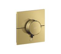 Termostato hansgrohe AXOR ShowerSelect ID, Highflow, empotrado, 1 consumidor, una salida adicional, angular, 36777990, Color: Óptica Oro Pulido