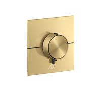 Termostato hansgrohe AXOR ShowerSelect ID, Highflow, empotrado, 1 consumidor, una salida adicional, angular, 36777250, Color: Óptica de oro cepillado
