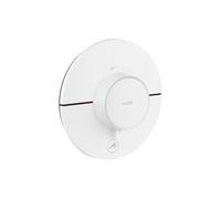 Termostato hansgrohe AXOR ShowerSelect ID, Highflow, empotrado, 1 consumidor, una salida adicional, redondo, 36776700, Color: Blanco mate