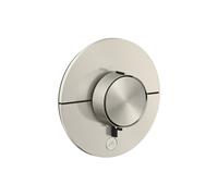 Termostato hansgrohe AXOR ShowerSelect ID, Highflow, empotrado, 1 consumidor, una salida adicional, redondo, 36776800, Color: aspecto de acero inoxidable