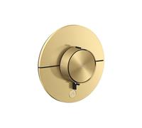 Termostato hansgrohe AXOR ShowerSelect ID, Highflow, empotrado, 1 consumidor, una salida adicional, redondo, 36776250, Color: Óptica de oro cepillado