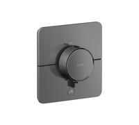 Termostato hansgrohe AXOR ShowerSelect ID, Highflow, empotrado, 1 consumidor, una salida adicional, softsquare, 36778330, Color: Cromo negro pulido