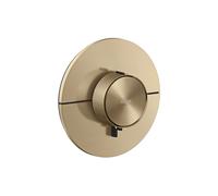 Termostato hansgrohe AXOR ShowerSelect ID, Highflow, empotrado, redondo, 36759140, Color: Bronce cepillado
