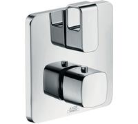 Termostato hansgrohe AXOR Urquiola empotrado con válvula de cierre, 11732250, Color: Óptica de oro cepillado