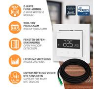 Termostato Heatit Z-TRM6 Z-WAVE Controlador De Habitación Con Pantalla Táctil
