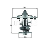 Termostato Hyundai Sonata Nissan Terrano BEHR TX7282 OE 2120005D10 82 °C