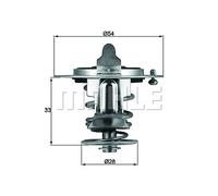 Termostato Hyundai Sonata Nissan Terrano BEHR TX7282 OE 2120005D10 82 °C